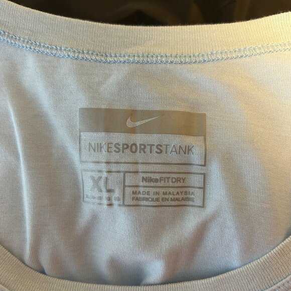 Nike "Fit Dry" Sports Tank Vintage 2000s baby blue dry-fit tank XL - Picture 3 of 6